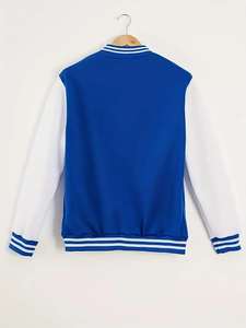 Blouson universitaire personnalisé en laine pour adultes et jeunes – Veste de baseball tendance, plusieurs couleurs, pour homme, collection hiver 2026 - Product Image 2