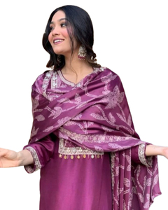 Vestido de diseñador de lujo para mujer de alta calidad viscosa Zari-hilo lentejuelas bordado encaje características Natural merecedor ropa de lujo - Product Image 1