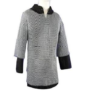 Auténtica camisa Medieval de cota de malla hecha a mano aluminio Butted Ring Armor Cosplay y recreación histórica justo precio al por mayor - Product Image 1