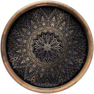 Bandejas de madera para servir Meena, bandeja para servir India, la mejor bandeja para servir, Decoración de mesa - Product Image 3