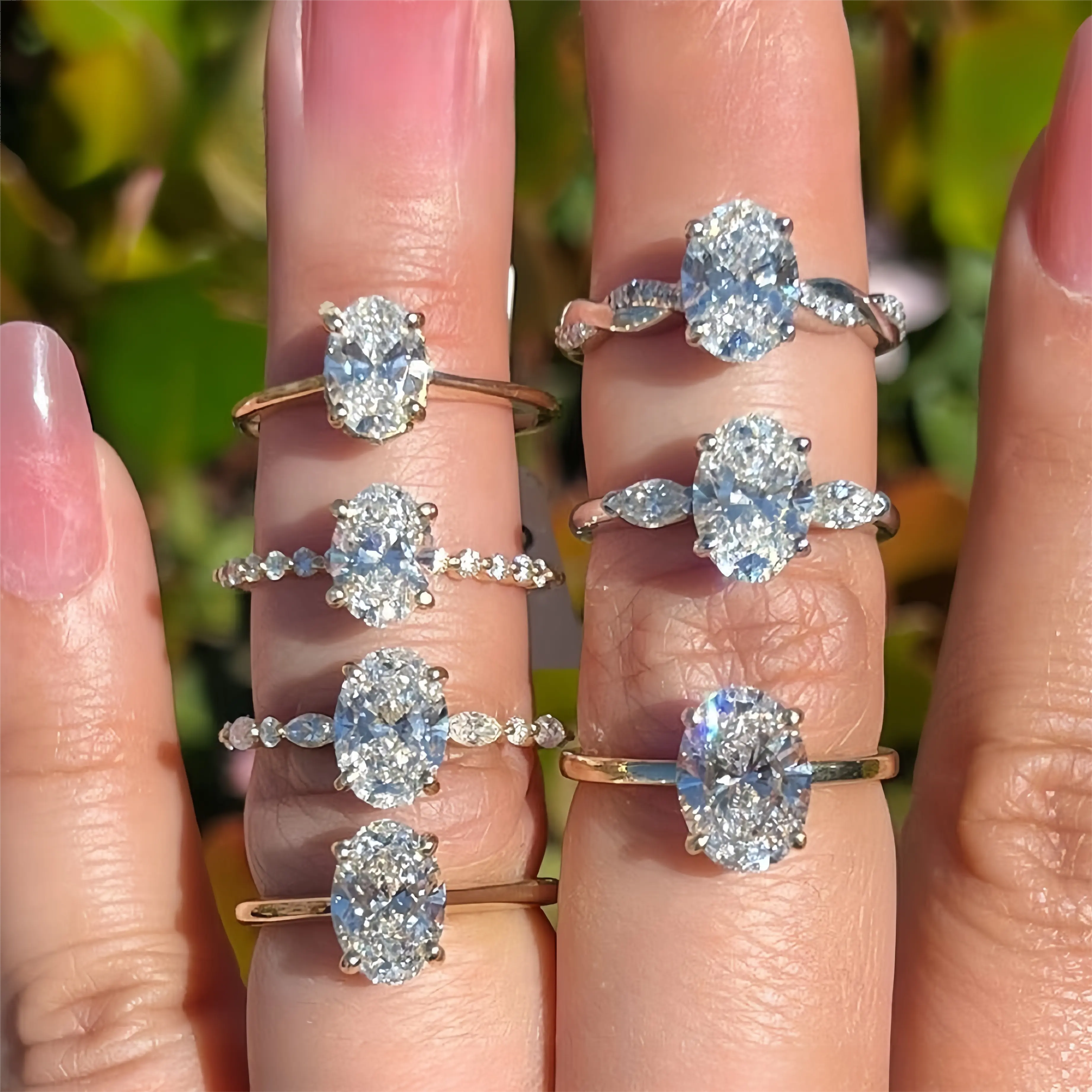 Vvs Moissanite Kim Cương 925 Sterling Silver 18K Vàng Mạ Vàng Trắng Solitaire Engagement Wedding Ring Cho Phụ Nữ Người Đàn Ông Đồ Trang Sức