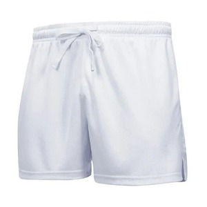 Short de sport 100% polyester pour hommes séchage rapide taille élastique vêtements de sport athlétiques décontracté motif solide entraînement personnalisé short de course - Product Image 1