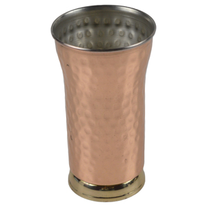 Verre à vin et à bière en cuivre de qualité supérieure, fait à la main, design unique avec finition martelée, meilleur fini en cuivre, prix abordable - Product Image 2