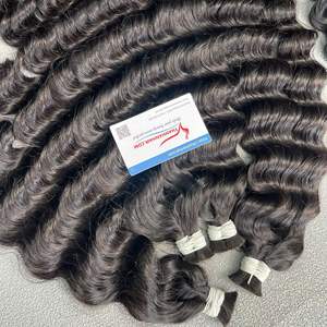 Prêt en Stock 100% Vietnamien Remy Cheveux Humains Tissage Extensions Lace Type Vapeur Vague Profonde Perruque Matériel En Vrac 8- 30 Pouces - Product Image 6