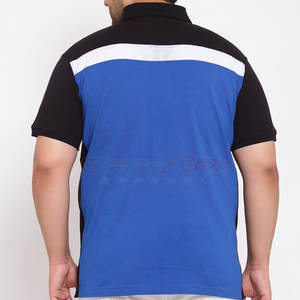 T-shirt polo surdimensionné pour hommes avec détails graphiques et coupe ample moderne pour le style de rue décontracté T-shirt polo grande taille pour hommes - Product Image 2