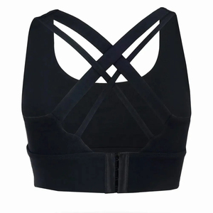 Double <b>Cross</b> Strap Sports Bra Women Yoga <b>Top</b> Gym Fitness Workout Activewear OEM ODM Factory - Product Image 2