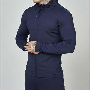 Vente en gros de survêtements personnalisés pour hommes 100% coton respirants avec col et string ensemble de survêtements deux pièces survêtements pour hommes pullover - Product Image 2