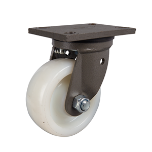 Rueda giratoria de rodamiento de bolas de nailon blanco rígido de 5 pulgadas de alta resistencia Ruedas de calidad premium para un rodamiento suave - Product Image 2