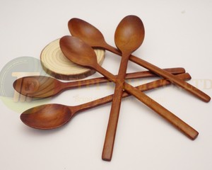Tableware Wooden Spoon Kitchen Cooking Utensil Tool Soup Teaspoon Catering Long Handle Wood Spoons For <b>Children</b> - Product Image 2