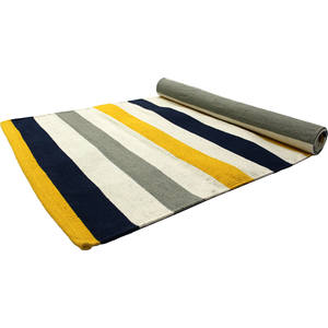 Alfombra de Yoga de algodón ultra suave hecha a mano para una comodidad superior con una superficie antideslizante perfecta para posturas de yoga y meditación profunda - Product Image 1