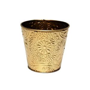 Jardinière de jardin en métal plaqué laiton personnalisé seaux à fleurs intérieurs et extérieurs de haute qualité pour la décoration Vases en métal - Product Image 2