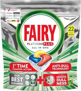 Tablettes lave-vaisselle Fairy Platinum Plus au citron, lot de 3 - Product Image 1