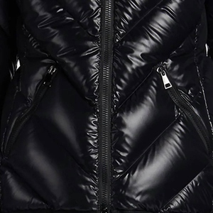Veste d'hiver longue pour homme, coupe régulière, en toile, coupe-vent, rembourrage matelassé chaud à haute couverture, devant - Product Image 6