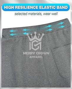 กางเกงขาสั้นซับเหงื่อสำหรับผู้ชายกางเกงขาสั้นผ้าฟลีซย้อมสีล้วนแบบลำลองสำหรับฤดูร้อน2025ปรับแต่งได้ - Product Image 3