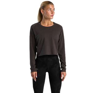 <b>Top</b> Quality Yoga Wear Crop <b>Top</b> for Womens Customized Full Sleeve Polyester T Shirt With Custom Printing and Size Options - Product Image 1