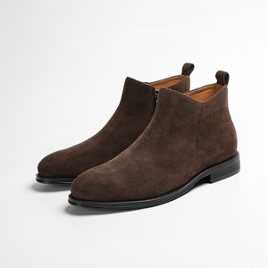 Botas Chelsea Retro de Cuero Vacuno con Absorción de Impactos y Suaves para Hombres, Ideales para Eventos Temáticos Vintage y Uso en la Oficina - Product Image 2