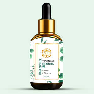 Aceite Esencial de Eucalipto SQIN Botanicals, Grado Terapéutico, 30 ml, Destilado al Vapor, Aceite Hidratante Corporal, Origen India - Product Image 1