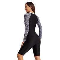 Combinaison une pièce personnalisée pour femme, manches longues, imprimé léopard par sublimation, séchage rapide, respirante, écologique, anti-UV, haute qualité