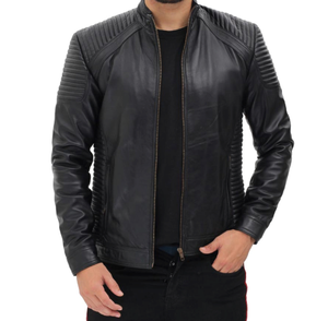 Veste en cuir véritable sur mesure de haute qualité ESPRIT Designer, grande taille, imperméable, coupe-vent, respirante, doublure chaude, OEM Pakistan - Product Image 4