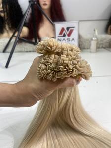 Extension de cheveux humains 100% naturels vierges de cheveux à pointe plate naturels en gros d'usine du Vietnam - Product Image 2