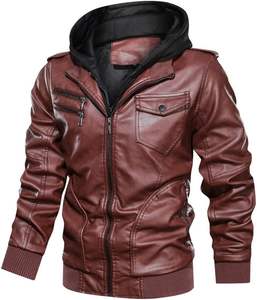 Chaqueta de Cuero para Hombre, 100% Cuero, Transpirable, Abrigada para Invierno, Precio Razonable, Alta Calidad, Chaqueta de Cuero Personalizada con Logotipo - Product Image 1