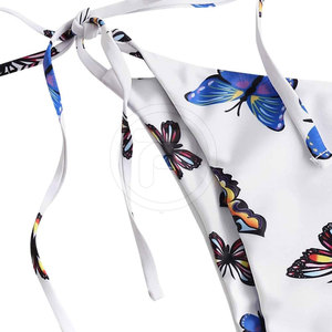 2025 New Arrival Women's <b>Bikini</b> Sets with High Cut Bottom Professional Design Animal Pattern Front Logo-Wholesale Price - Product Image 4