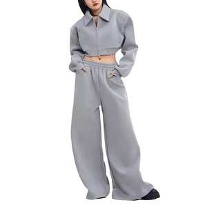 Custom Logo Printing Plain Blank Wide Leg Baggy Style Oversized Trousers Customized Logo Print inner Drawstring Botton Trouser - Product Image 4