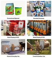 Conteneur de stockage hermétique pour aliments secs pour chats et chiens, en plastique, 30 litres, 12 kg, avec couvercles et pelle
