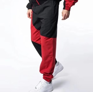 Survêtements d'entraînement unisexe en nylon respirant ensembles de gymnastique personnalisés en gros survêtements pour hommes et femmes avec fermeture éclair couleur contrastée pour usage domestique - Product Image 3