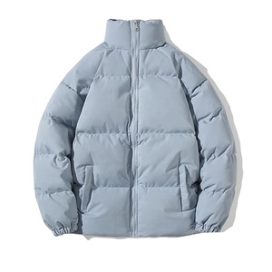 Parka de invierno impermeable de peso pesado para hombre de diseño personalizado, chaqueta con cuello levantado y cierre de cremallera, ropa de calle - Product Image 3