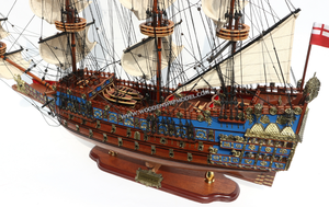 Modèle de bateau en bois fait à la main Sovereign of the Seas, élégant ancien grand voilier pour la décoration de la maison, pour boîtes en bois et meubles - Product Image 3