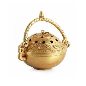 ทองเหลืองธูปซ็อกเก็ตทรงกระบอกBurnerผู้ถือเก้าหลุมธูปทองเหลืองBurnerแทรกLoban Dhoopธูปตกแต่งบ้าน - Product Image 6