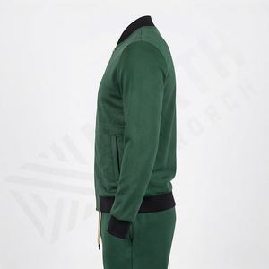 Ropa Deportiva de Moda Diseñada para Entrenamiento de Movimiento Activo, Tejido Suave y Duradero, Conjunto Deportivo Masculino Informal, Color Sólido, 100% Algodón - Product Image 3