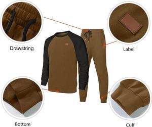 ชุดวอร์มสำหรับผู้ชายใส่สบายแบบปกติสำหรับฤดูหนาวชุดวอร์มผ้าฝ้ายน้ำหนักเบาระบายอากาศได้ดีกางเกงวิ่ง100% ตามสั่ง - Product Image 4