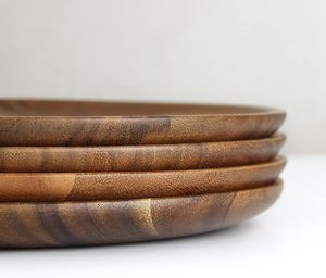 Assiettes à gâteau, plateaux de service pour desserts, plateau à sushi en bois, vaisselle, vaisselle de table, ensemble d'assiettes en bois - Product Image 5