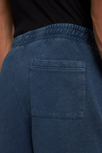 Ropa de calle de la mejor calidad, fabricante de pantalones de sudor, apliques de lavado ácido desgastados, parche bordado, pantalones de hombre para correr de lana de algodón - Product Image 4