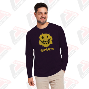 เสื้อยืดผ้าฝ้ายแขนยาวของผู้ชายมรดกเป็นมิตรกับสิ่งแวดล้อมผ้าปะติดสวมใส่สบายในฤดูร้อนสไตล์ผ้ายีนส์ผ้าลูกฟูก - Product Image 2