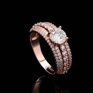 Best Seller 925 <b>Sterling</b> <b>Silver</b> <b>Wedding</b> Gift Ring Beautiful Natural Moissanite 1.9 & 3.31 <b>Silver</b> in Beautiful Shape - Product Image 1