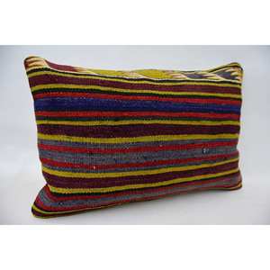 16x24 pulgadas Multicolor Vintage patrón lana almohada tejida Kantha Patchwork técnica cojín decorativo técnica - Product Image 2