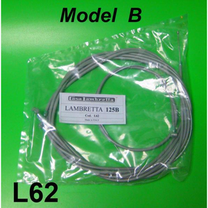 Juego Completo de Cables de Control de Acero para Lambretta Modelo B, Primera Versión - Product Image 1