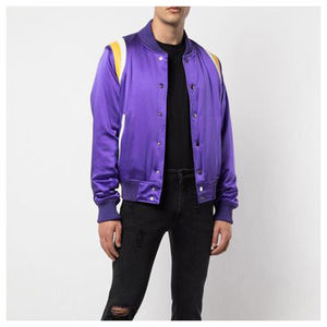 Pas cher prix 2025 fabricant de haute qualité hommes vente chaude en gros hommes en cuir manches Baseball Varsity vestes - Product Image 3