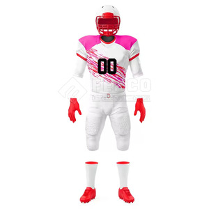 Ensemble d'uniformes de football américain confortable, à bas prix, respirant, professionnel, de haute qualité, léger, à manches courtes pour adultes - Product Image 2