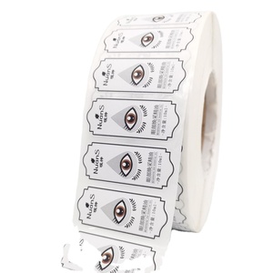 Rouleau d'étiquettes autocollantes en PVC personnalisées OEM pour emballage de gouttes oculaires étanche pour produits pharmaceutiques cosmétiques marques FMCG - Product Image 1