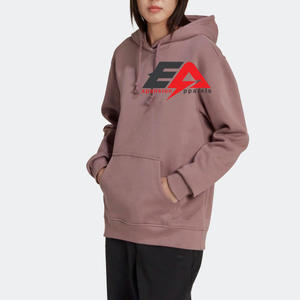 Vente en gros de sweats à capuche courts avec logo personnalisé pour femmes sweat à capuche grande taille en coton - Product Image 1