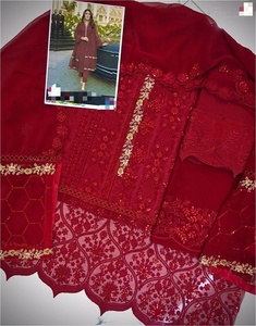 2022 diseñador paquistaní colección de lujo traje Salwar Kameez de gasa de alta calidad para bodas y ocasiones especiales de verano - Product Image 2