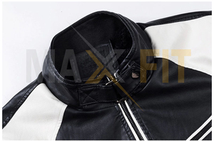 Chaqueta de motorista vintage personalizada para hombre MAXFIT ENTERPRISES, traje de otoño con cuello levantado y tela de lona, estilo informal - Product Image 2