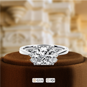 Anillo de Compromiso con Diamante Cultivado en Laboratorio de 1 Quilate, Estilo Halo, Anillo de Boda, Anillo de Propuesta de Matrimonio, Anillo de Aniversario con Certificado IGI - Product Image 2