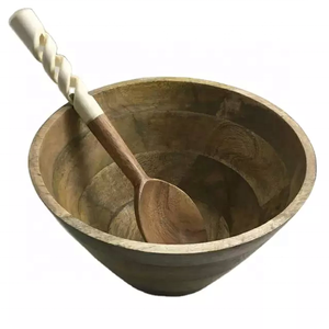 Juego de cucharas para servir juntas de madera de resina de aspecto pesado minimalista, cartón duradero ecológico para uso en restaurantes y hoteles - Product Image 4