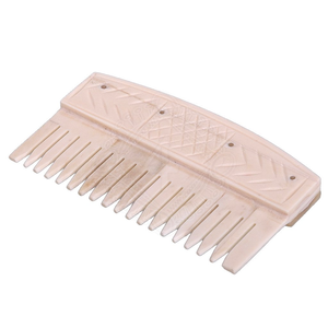 Peine de hueso de camello de Búfalo con estilo ecológico para peinado de cabello natural con logotipo personalizable para uso en salón - Product Image 4