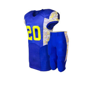 Vêtements de sport les plus vendus Uniforme de football américain Ensembles de maillots Fait en polyester Nom de l'équipe Kits de football américain - Product Image 1